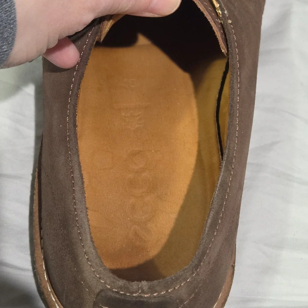 ECCO Kenton Plain Toe Oil Nubuck Leather Derby Oxford Shoe Sz EU 46‎ US 12 12.5